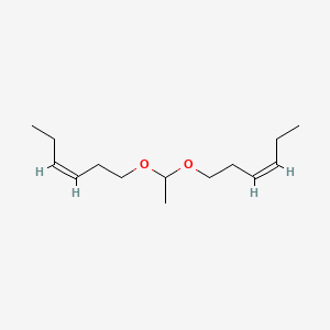 molecular formula C14H26O2 B1607222 3-Hexene, 1,1'-[ethylidenebis(oxy)]bis-, (3Z,3'Z)- CAS No. 63449-64-9