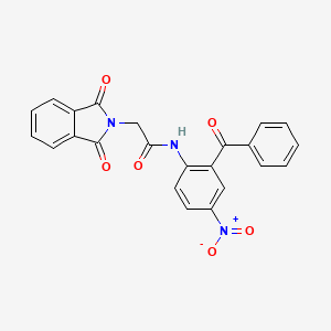 N-(2-Benzoyl-4-nitrophenyl)-1,3-dihydro-1,3-dioxo-2H-isoindole-2-acetamide