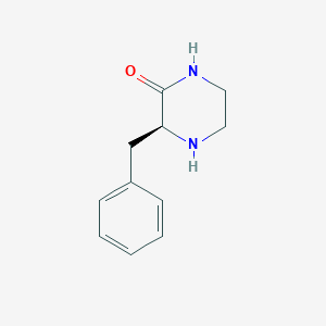 molecular formula C11H14N2O B160723 (3S)-3-苄基哌嗪-2-酮 CAS No. 134676-49-6