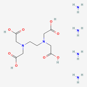 molecular formula C10H20N3NaO9 B1607232 Glycine, N,N'-1,2-ethanediylbis(N-(carboxymethyl)-, ammonium salt CAS No. 7379-26-2