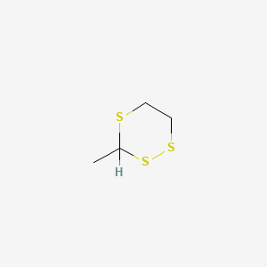 molecular formula C4H8S3 B1607233 3-Methyl-1,2,4-trithiane CAS No. 43040-01-3