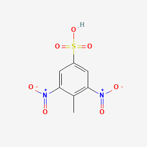 molecular formula C7H6N2O7S B1607240 2,6-Dinitrotoluene-4-sulfonic acid CAS No. 88-90-4