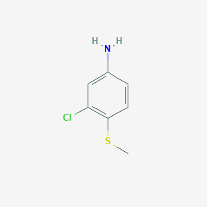 molecular formula C7H8ClNS B1607254 3-Chloro-4-(methylthio)aniline CAS No. 5211-01-8