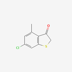 molecular formula C9H7ClOS B1607259 Benzo[b]thiophen-3(2H)-one, 6-chloro-4-methyl- CAS No. 5858-07-1
