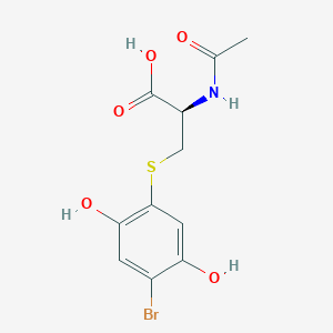 molecular formula C11H12BrNO5S B160726 2-Bromo-5-(N-acetylcystein-S-yl)hydroquinone CAS No. 126216-13-5