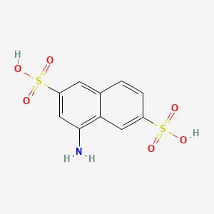 molecular formula C10H9NO6S2 B1607260 4-Aminonaphthalene-2,6-disulphonic acid CAS No. 6362-05-6