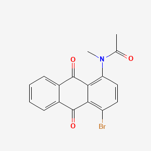molecular formula C17H12BrNO3 B1607261 Acetamide, N-(4-bromo-9,10-dihydro-9,10-dioxo-1-anthracenyl)-N-methyl- CAS No. 6374-83-0