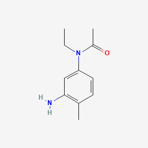 molecular formula C11H16N2O B1607263 N-(3-Amino-4-methylphenyl)-N-ethylacetamide CAS No. 6375-70-8