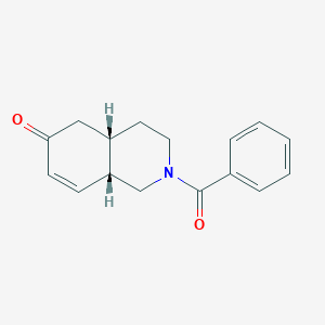 molecular formula C16H17NO2 B160727 (4aS,8aS)-2-苯甲酰-1,3,4,4a,5,8a-六氢-6(2H)-异喹啉酮 CAS No. 52346-14-2