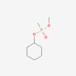 molecular formula C8H17O3P B1607293 Cyclohexyl methyl methylphosphonate CAS No. 7040-52-0