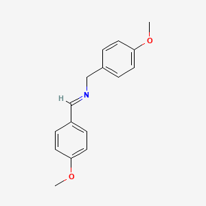 molecular formula C16H17NO2 B1607294 N-(4-Methoxybenzyl)-1-(4-methoxyphenyl)methanimine CAS No. 3261-60-7