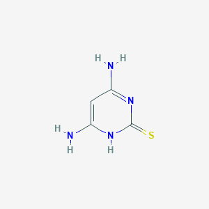 molecular formula C4H6N4S B016073 4,6-二氨基-2-巯基嘧啶 CAS No. 1004-39-3