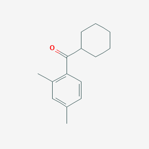 molecular formula C15H20O B1607300 CYCLOHEXYL 2,4-DIMETHYLPHENYL KETONE CAS No. 2760-64-7