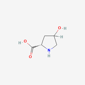 molecular formula C5H9NO3 B1607316 (2S)-4-hydroxypyrrolidine-2-carboxylic acid CAS No. 6912-67-0