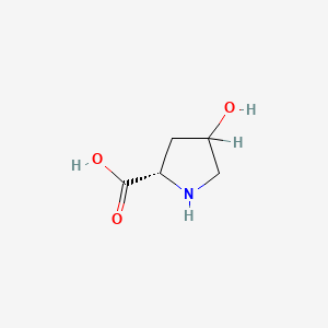 molecular formula C5H9NO3 B1607316 4-Hydroxy-L-proline CAS No. 6912-67-0