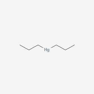 molecular formula C6H14Hg B1607320 Mercury, dipropyl- CAS No. 628-85-3