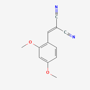 molecular formula C12H10N2O2 B1607325 Malononitrile, (2,4-dimethoxybenzylidene)- CAS No. 2972-78-3