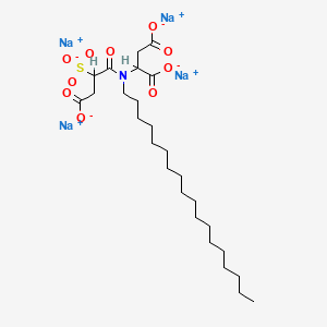 molecular formula C26H43NNa4O10S B1607326 Tetrasodium dicarboxyethyl stearyl sulfosuccinamate CAS No. 3401-73-8