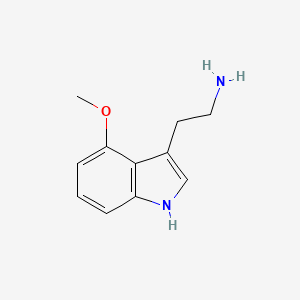 molecular formula C11H14N2O B1607327 2-(4-methoxy-1H-indol-3-yl)ethanamine CAS No. 3610-35-3