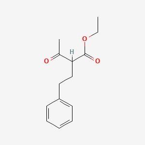 molecular formula C14H18O3 B1607335 Ethyl 3-oxo-2-(2-phenylethyl)butanoate CAS No. 5337-63-3