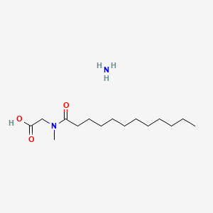 molecular formula C15H32N2O3 B1607361 Glycine, N-methyl-N-(1-oxododecyl)-, ammonium salt CAS No. 68003-46-3