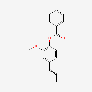 molecular formula C17H16O3 B1607364 Phenol, 2-methoxy-4-(1-propenyl)-, benzoate CAS No. 4194-00-7