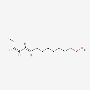 molecular formula C14H26O B1607367 9,11-Tetradecadien-1-ol, (9E,11Z)- CAS No. 63025-02-5