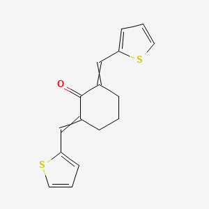 2,6-Bis(thiophen-2-ylmethylidene)cyclohexan-1-one