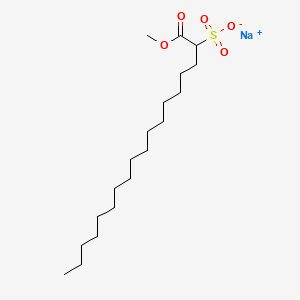 molecular formula C19H37NaO5S B1607387 Octadecanoic acid, 2-sulfo-, 1-methyl ester, sodium salt CAS No. 4062-78-6