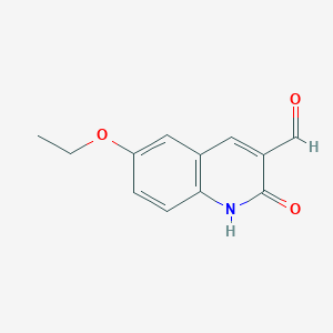 molecular formula C12H11NO3 B1607393 6-Ethoxy-2-hydroxyquinoline-3-carbaldehyde CAS No. 433975-12-3