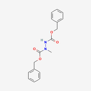 molecular formula C17H18N2O4 B1607404 Dibenzyl 1-methylhydrazine-1,2-dicarboxylate CAS No. 6002-83-1