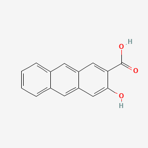 molecular formula C15H10O3 B1607414 3-Hydroxyanthracene-2-carboxylic acid CAS No. 6295-44-9
