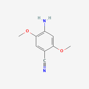 B1607416 Benzonitrile, 4-amino-2,5-dimethoxy- CAS No. 5855-86-7