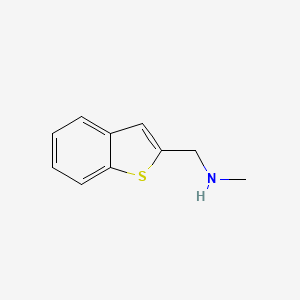molecular formula C10H11NS B1607426 1-(Benzo[b]thiophen-2-yl)-N-methylmethanamine CAS No. 335032-47-8