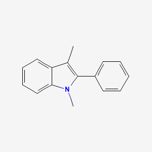 molecular formula C16H15N B1607430 1,3-Dimethyl-2-phenylindole CAS No. 3558-28-9