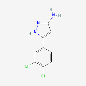 molecular formula C9H7Cl2N3 B1607433 5-(3,4-dichlorophenyl)-1H-pyrazol-3-amine CAS No. 208519-10-2