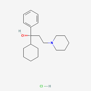 (-)-alpha-Cyclohexyl-alpha-phenyl-1-piperidinepropanol hydrochloride