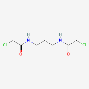 molecular formula C7H12Cl2N2O2 B1607445 Acetamide, N,N'-trimethylenebis(chloro- CAS No. 22358-18-5
