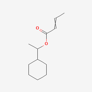 molecular formula C12H20O2 B1607459 2-Butenoic acid, 1-cyclohexylethyl ester CAS No. 68039-69-0