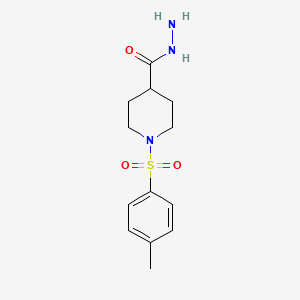 molecular formula C13H19N3O3S B1607483 1-[(4-Methylphenyl)sulfonyl]piperidine-4-carbohydrazide CAS No. 324531-31-9