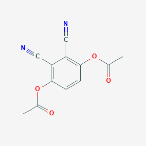 molecular formula C12H8N2O4 B160749 1,4-二乙酰氧基-2,3-二氰基苯 CAS No. 83619-73-2