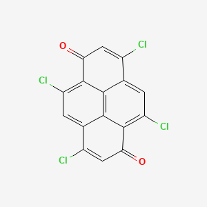 molecular formula C16H4Cl4O2 B1607494 3,5,8,10-Tetrachloro-1,6-pyrenedione CAS No. 5355-83-9