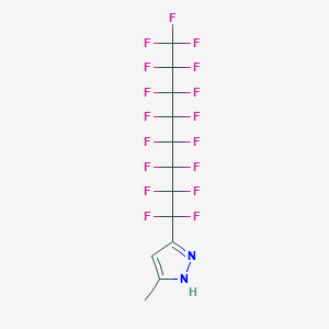 molecular formula C12H5F17N2 B1607539 5-Methyl-3-(perfluorooctyl)pyrazole CAS No. 243659-12-3