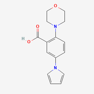 molecular formula C15H16N2O3 B1607553 2-morpholino-5-(1H-pyrrol-1-yl)benzoic acid CAS No. 690632-76-9