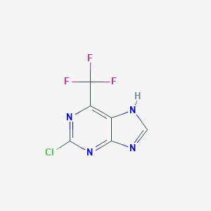 molecular formula C6H2ClF3N4 B160756 2-Chloro-6-(trifluoromethyl)-9H-purine CAS No. 1998-64-7