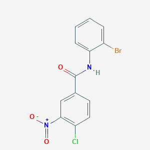 molecular formula C13H8BrClN2O3 B1607565 N-(2-bromophenyl)-4-chloro-3-nitrobenzamide CAS No. 349619-73-4