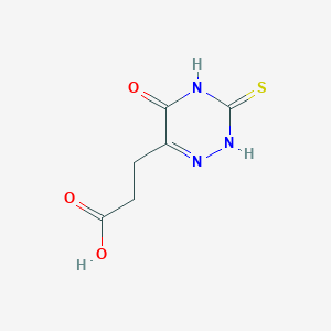3-(5-Oxo-3-thioxo-2,3,4,5-tetrahydro-1,2,4-triazin-6-yl)propanoic acid