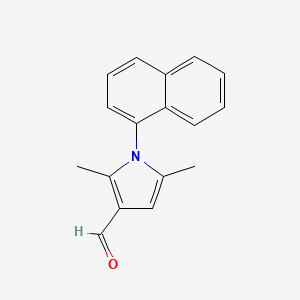 2,5-dimethyl-1-(naphthalen-1-yl)-1H-pyrrole-3-carbaldehyde