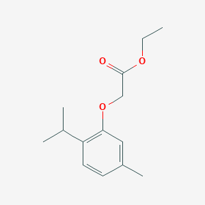molecular formula C14H20O3 B1607572 Ethyl 2-(2-isopropyl-5-methylphenoxy)acetate CAS No. 65101-72-6