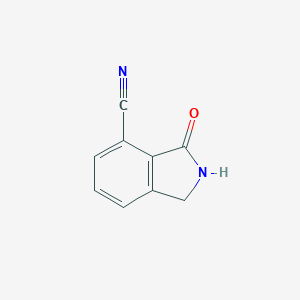 molecular formula C9H6N2O B160758 3-Oxoisoindoline-4-carbonitrile CAS No. 129221-89-2